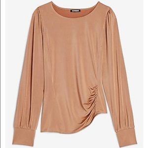 NWT Express Asymmetrical Ruched Side Top